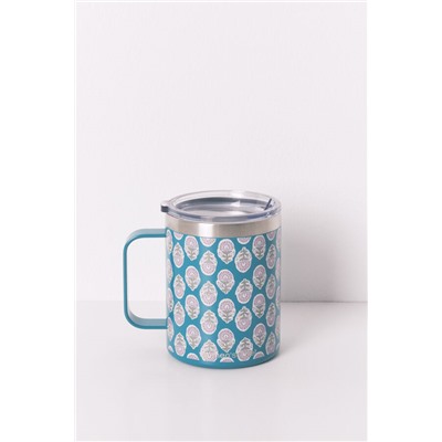 Taza térmica estampada verde