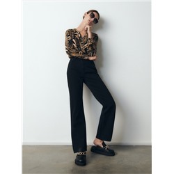 Gemusterte Viskosebluse