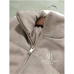 Женская куртка с вязаной фактурой