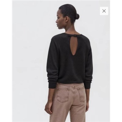 Свитер с круглым вырезом и рукавами реглан в стиле «Ниш». МАНГ*О