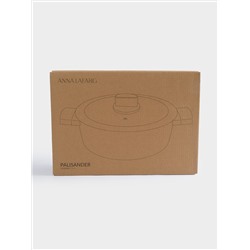 Кастрюля, 20 см, 2,2 л, с крышкой, с покрытием, алюминий, молочная, Palisander