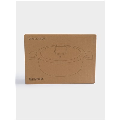 Кастрюля, 20 см, 2,2 л, с крышкой, с покрытием, алюминий, молочная, Palisander