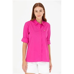 Kadın Fuşya Uzun Kollu Gömlek