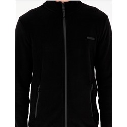 Siyah Regular Fit Polar Hırka