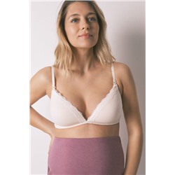 Sujetador "maternity" triangular relleno rosa CHARMING