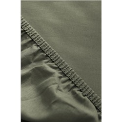 Manon King Size %100 Pamuk Ranforce Lastikli Çarşaf - Yeşil