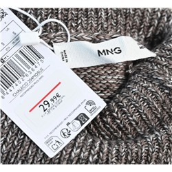 Вязаный жилет-пуловер с отворотами  МАНГ*О