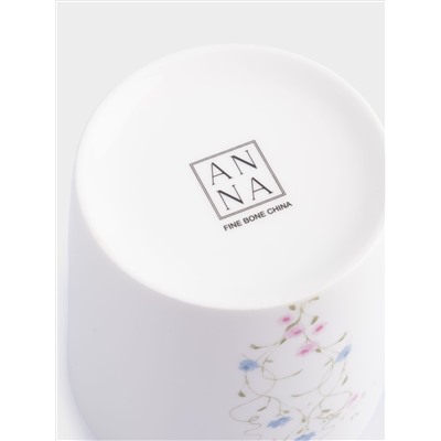 Кружка, 450 мл, 2 шт, фарфор F, белая, Цветы, Gentle garden