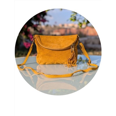 Итальянская сумка из натуральной кожи AB.Z PELLE 222-07 CUERO АКЦИЯ