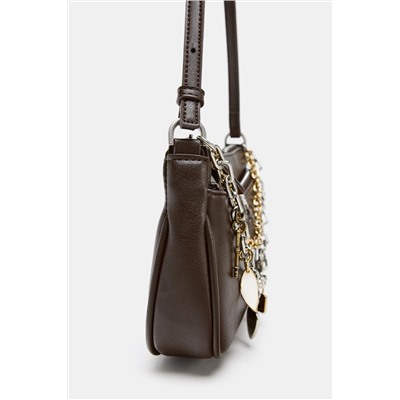 MINI CROSSBODY BAG WITH CHARM DETAIL