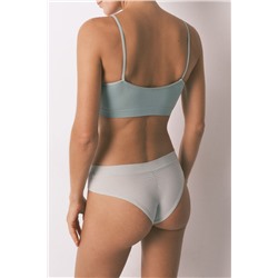 Braga brasileña ancha fruncida verde