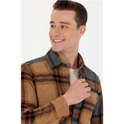 Erkek Oduncu Camel Gömlek