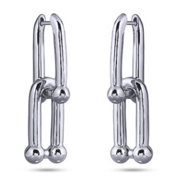 Серьги Тиффани (покрытие родий), Есть комплект