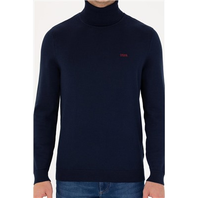 Erkek Lacivert Basic Kazak