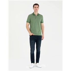 Haki Slim Fit Polo Yaka Tişört