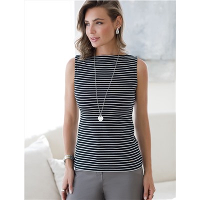 Топ из премиального хлопка с эластаном