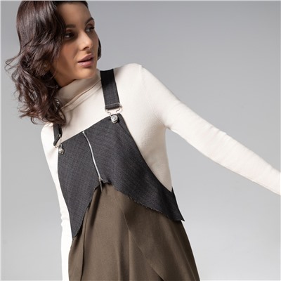 Сарафан из мягкой замши, Ушла красиво (dark green)