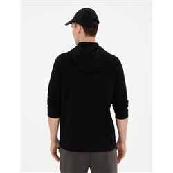 Siyah Regular Fit Örme Hırka