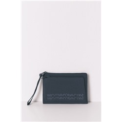 Monedero mini nylon azul