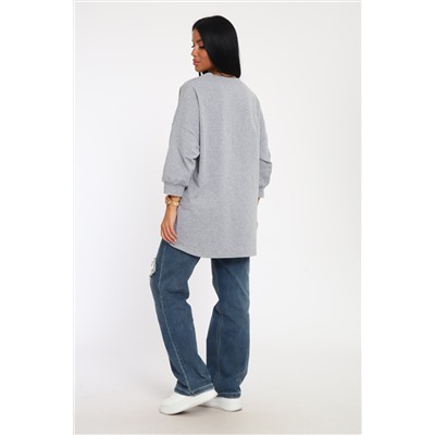 24414 Джемпер удлиненный с лейблом