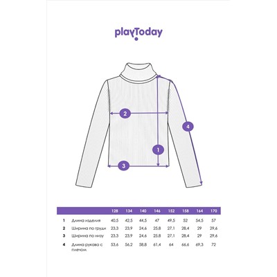 Водолазка PLAYTODAY, 1047546