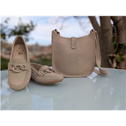 КОМБО Мокасины от испанского производителя S28397NBArena +Ab.Zapatos PELLE Helena (310) Beig Акция