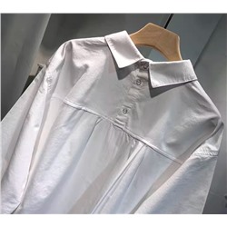 Свободная повседневная хлопковая  рубашка