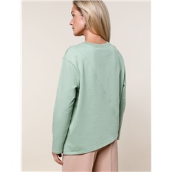 Джемпер из тонкого премиального футера с эластаном