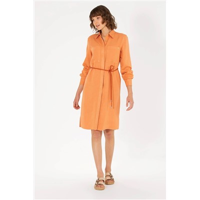 Kadın Kiremit Dokuma Elbise