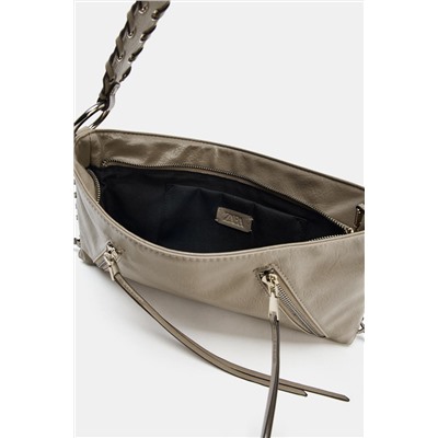 ZIPPED SHOULDER BAG