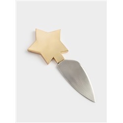 Набор для сыра, 2 пр, доска-блюдо, дерево/сталь, Елка со звездой, Timber