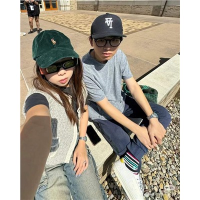 Вельветовая бейсболка унисекс   Pol*o Ralp*h Laure*n