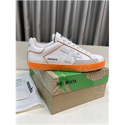 Кроссовки с контрастной яркой подошвой  4 цвета ПРЕМИА*ТА