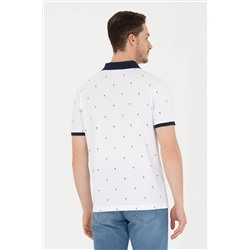 Erkek Beyaz Polo Yaka Tişört