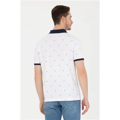 Erkek Beyaz Polo Yaka Tişört