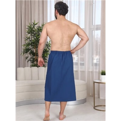 Накидка вафельная мужская с вышивкой