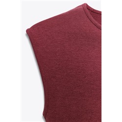 STRETCH RIB T-SHIRT