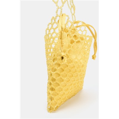 BEADED MINI BUCKET BAG