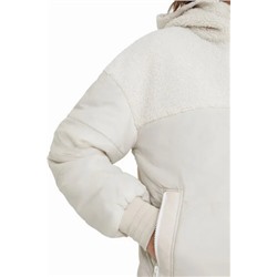 Chaqueta acolchada borreguito capucha