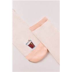 Calcetines cortos bordado vermut