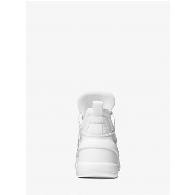 Michael Kors Outlet Olympia Mixed-Media Trainer