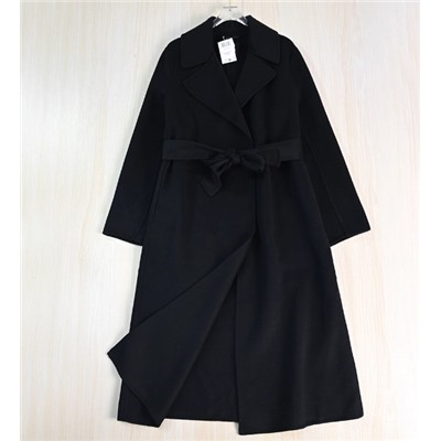 Женское двубортное шерстяное пальто средней длины МАНГ*О