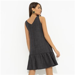 Сарафан свободного кроя, Динамичный стиль (серый)