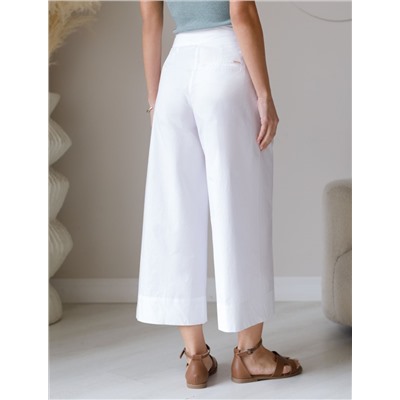 Кюлоты А-силуэта из легкого хлопкового поплина
