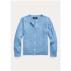 Girls 2-6x Mini-Cable Cotton Cardigan