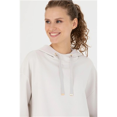 Kadın Taş Kapüşonlu Sweatshirt