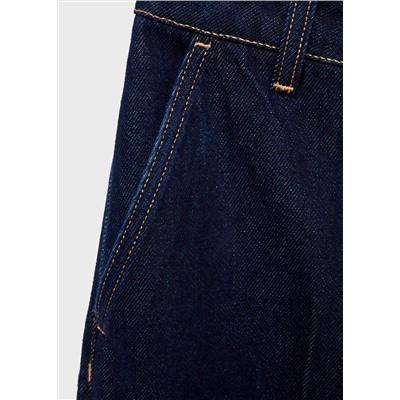 Jeans wideleg tiro alto rinse wash
