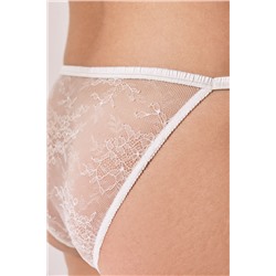 Braga clásica tira lazo blanco