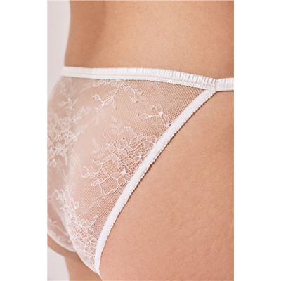 Braga clásica tira lazo blanco