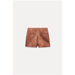 FAUX SUEDE SKORT
